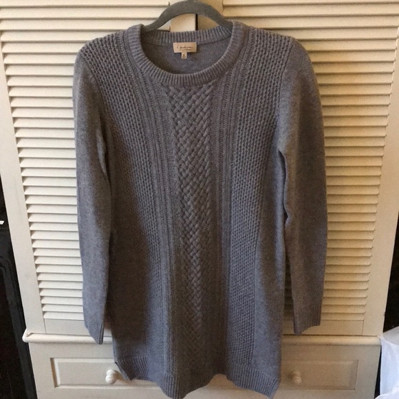 Artizia grey tunic sweater with cashmere